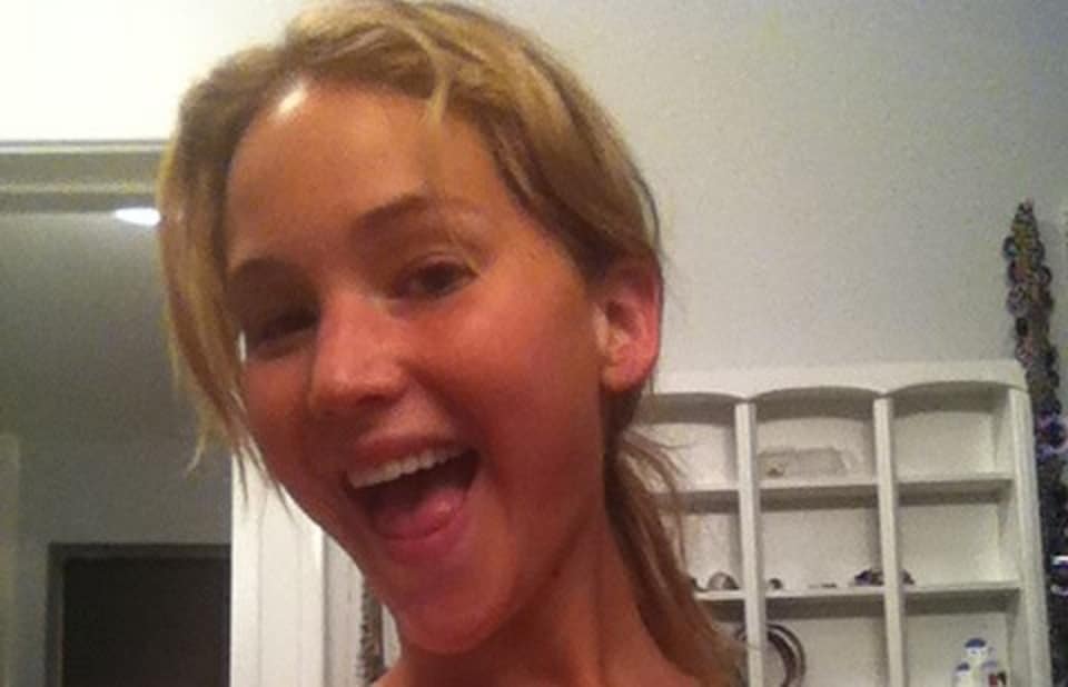 Fappening pic of Jennifer Lawrence smiling big and taking a selfie