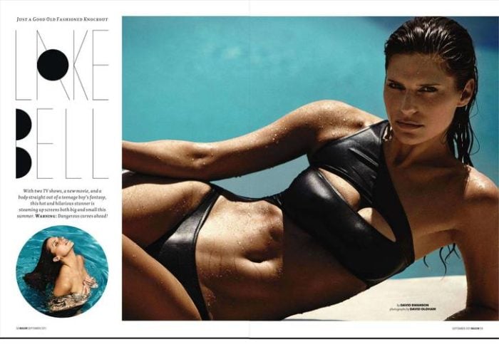 Lake Bell modeling for Maxim 2011 issue in a bikini